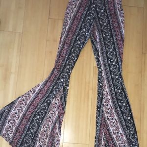bohemian flare pants